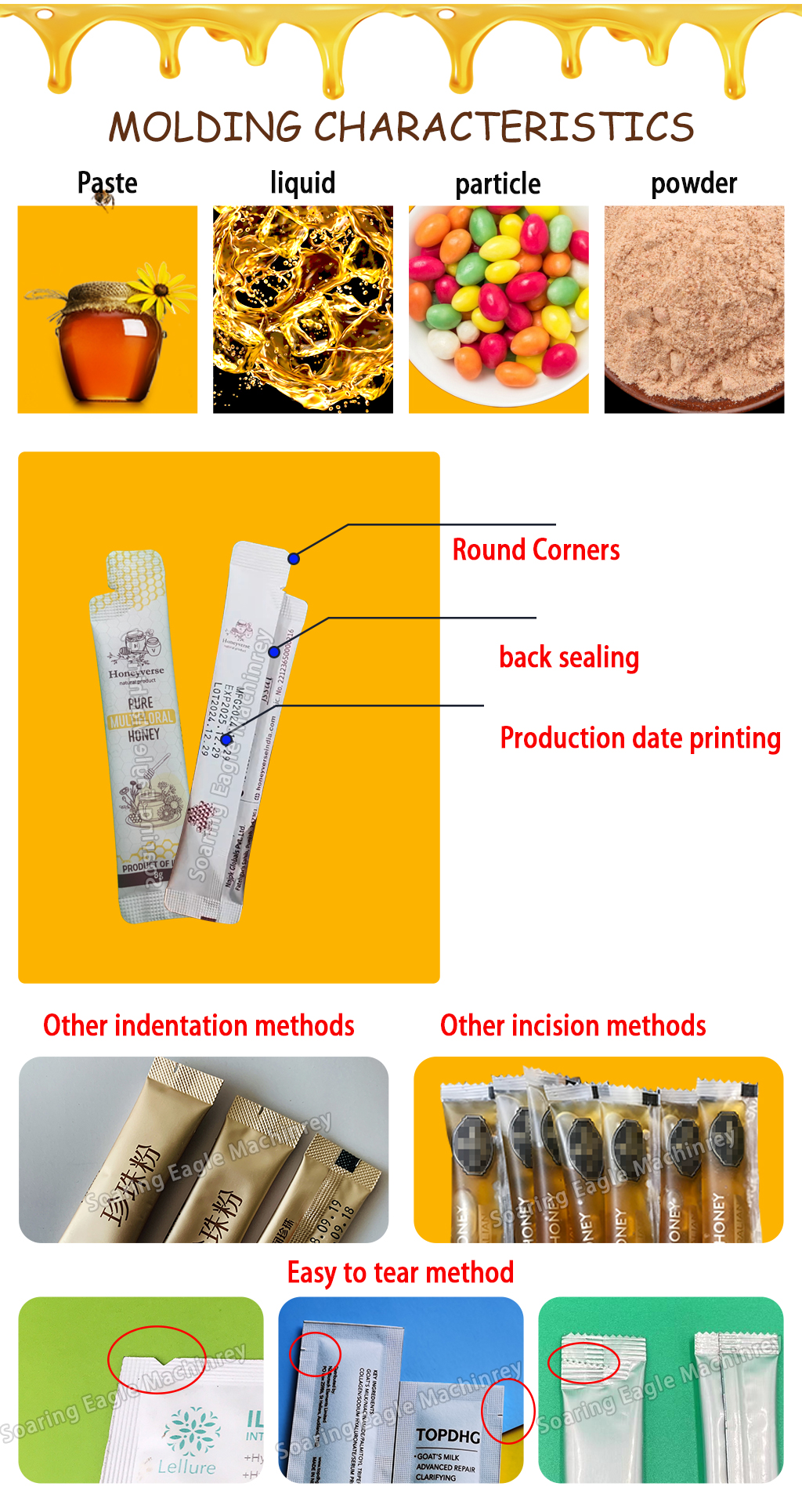 Automatic Honey Sachet Packing Machine VFFS Stick Pack Liquid Packaging Machine Automatic Honey Sachet Packing Machine VFFS Stick Pack Liquid Packaging Machine