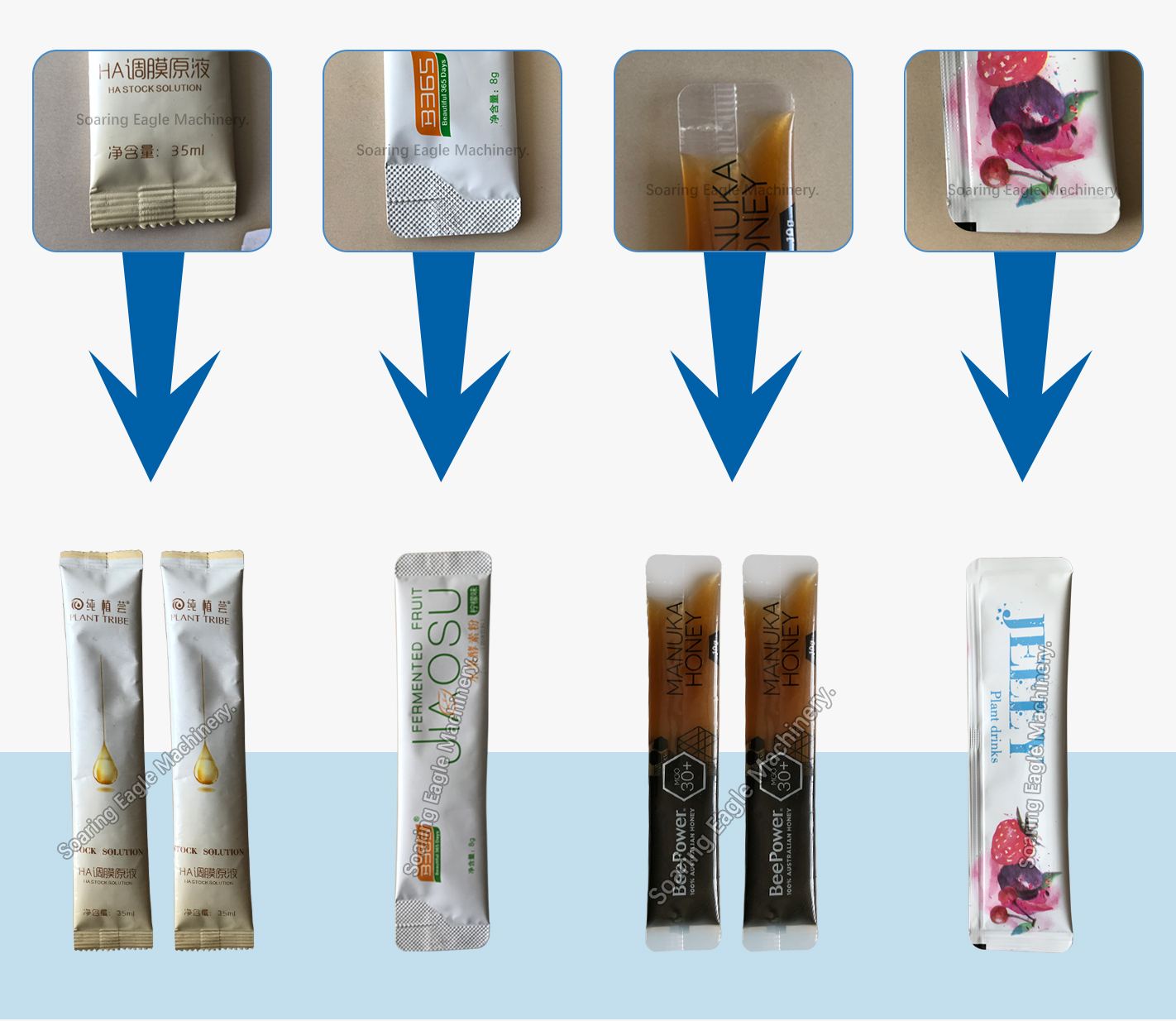 Automatic Honey Sachet Packing Machine | VFFS Stick Pack Filling Sealing Machine for Liquid Honey