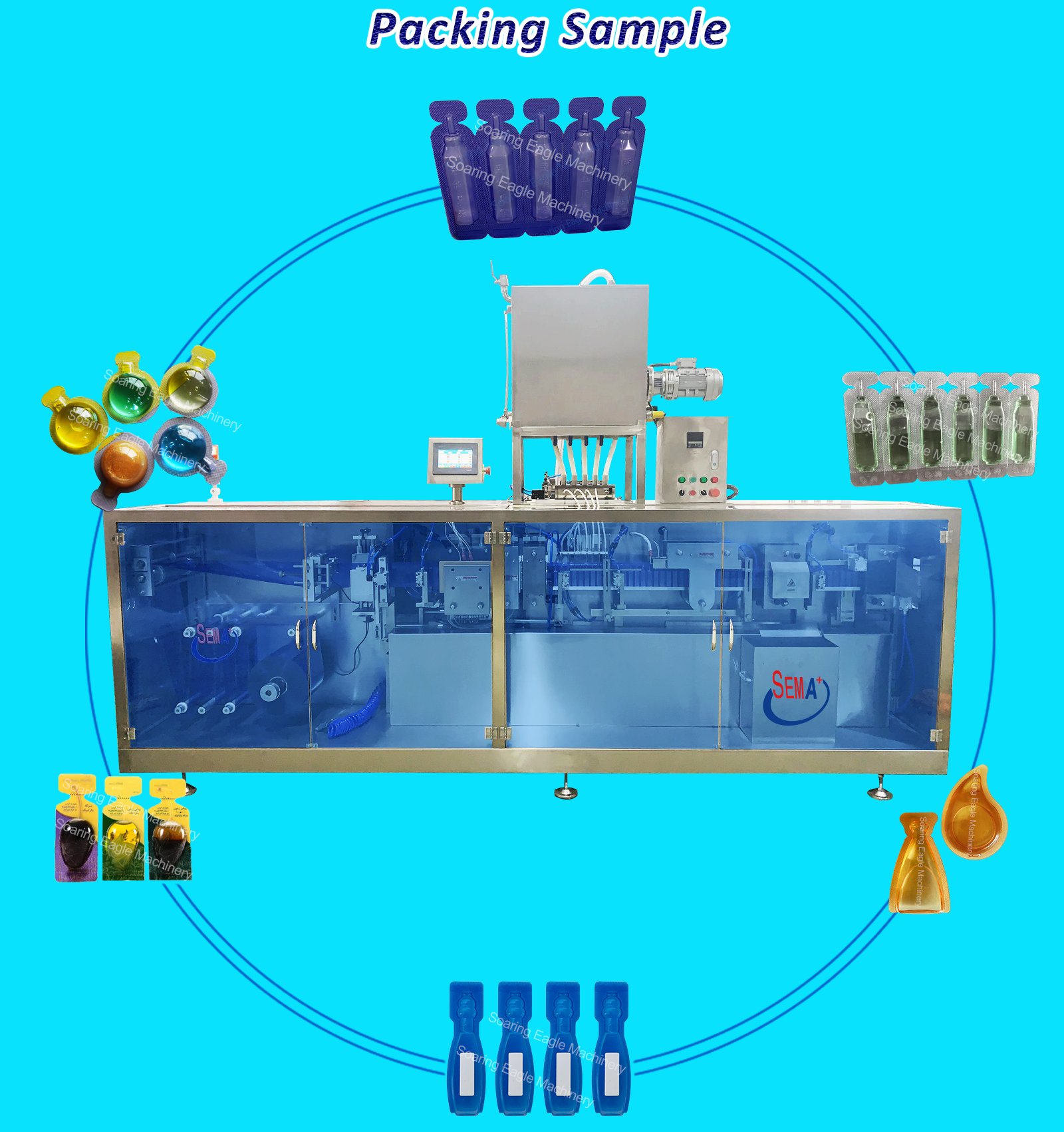High Precision Plastic Ampoule Honey Packing Machine | VFFS Liquid Honey Ampoule Filling and Sealing System