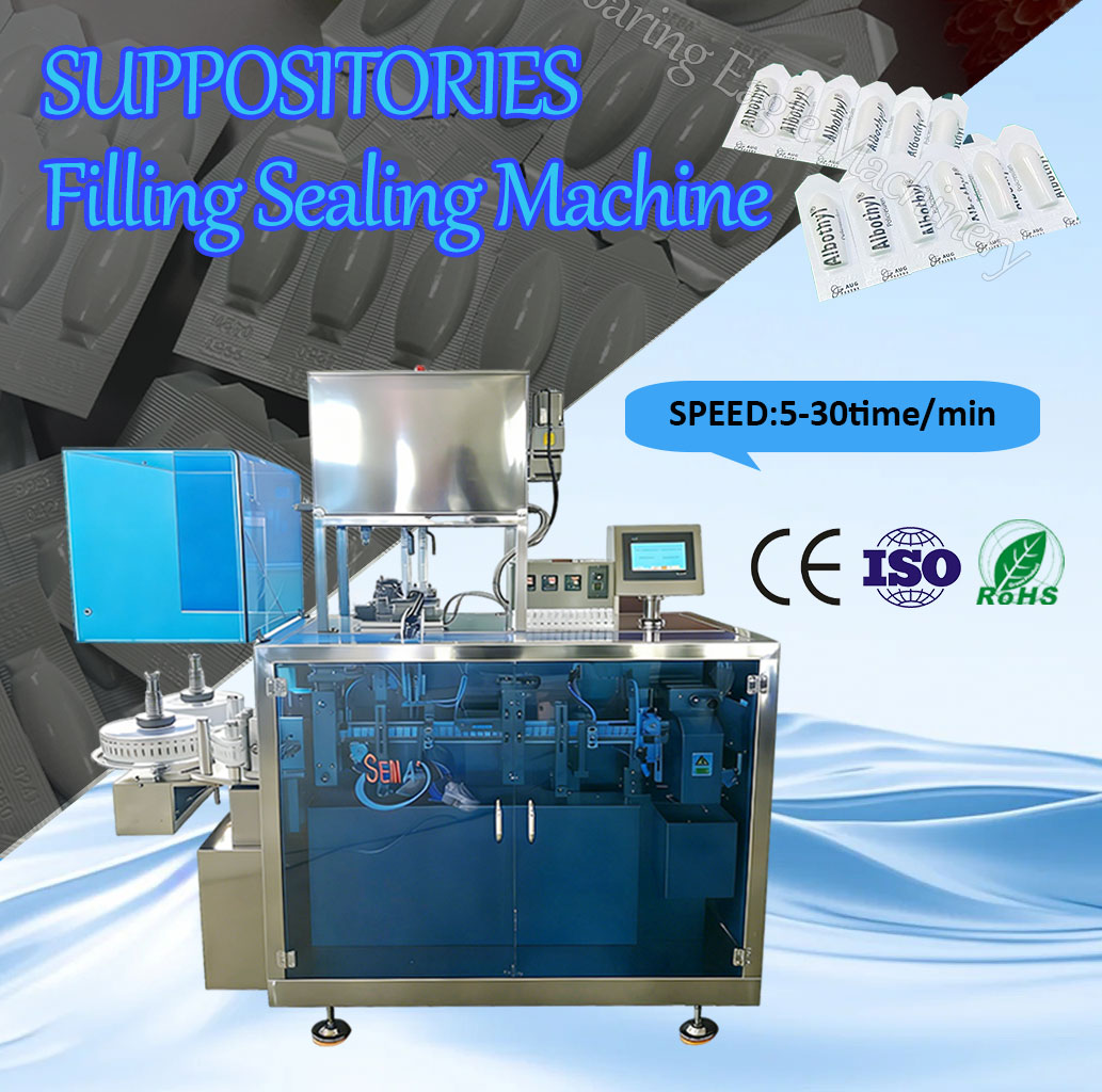 Industrial Pharmaceutical Suppository Filling Packing Machine with Servo Control System Industrial Pharmaceutical Suppository Filling Packing Machine with Servo Control System