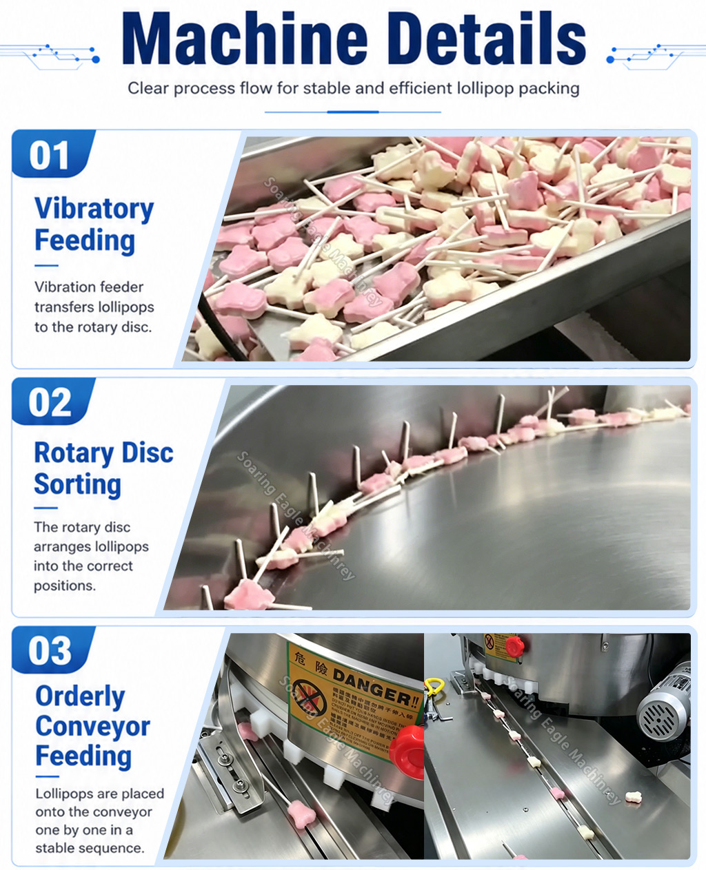 Automatic Lollipop Packing Machine | High Speed Candy Pillow Flow Wrap Packaging Machine with Vibratory Feeder Automatic Lollipop Packing Machine | High Speed Candy Pillow Flow Wrap Packaging Machine with Vibratory Feeder
