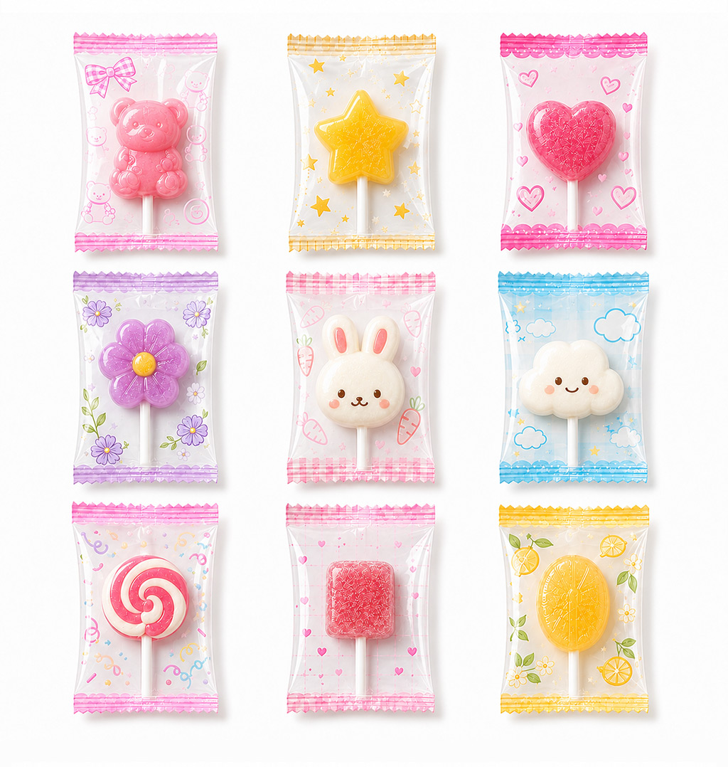 Automatic Lollipop Packing Machine | High Speed Candy Pillow Flow Wrap Packaging Machine with Vibratory Feeder Automatic Lollipop Packing Machine | High Speed Candy Pillow Flow Wrap Packaging Machine with Vibratory Feeder