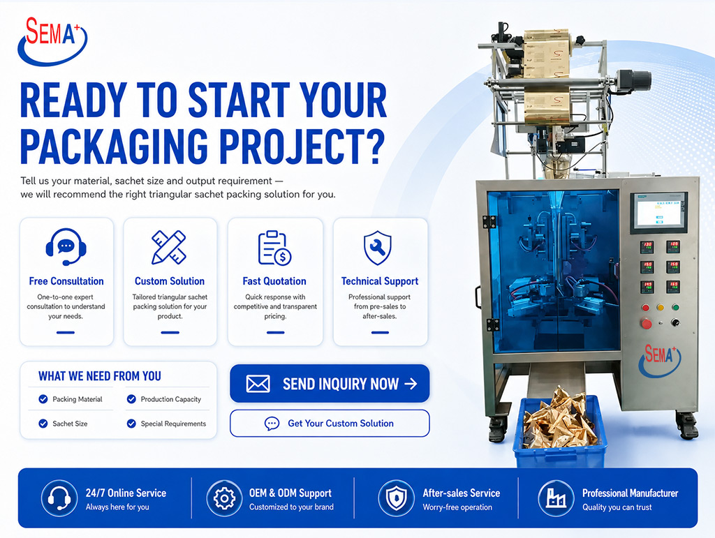 Automatic Triangular Sachet Packing Machine | Triangle Tea Bag Packing Machine for Tea, Coffee, Herbs Automatic Triangular Sachet Packing Machine | Triangle Tea Bag Packing Machine for Tea, Coffee, Herbs