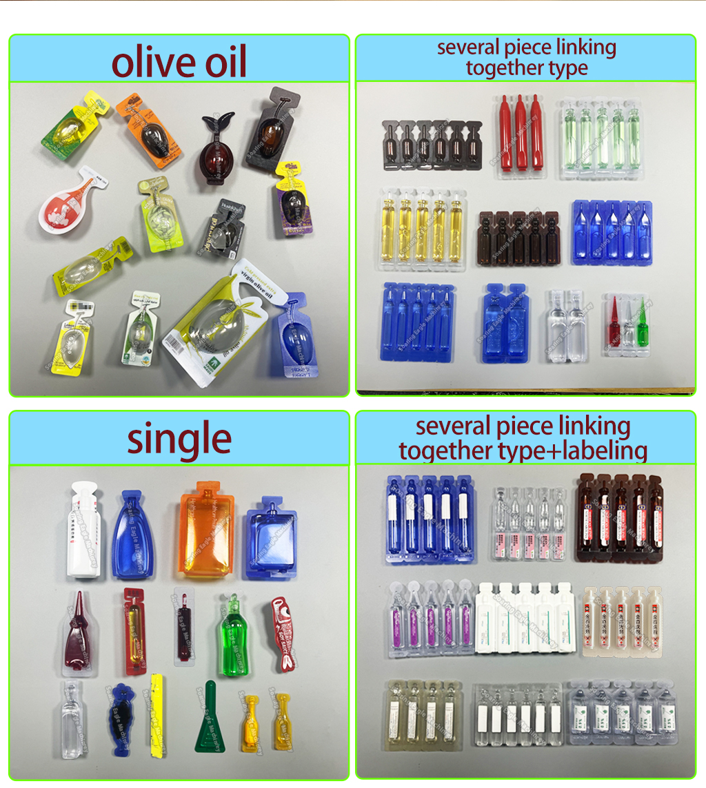 Automatic Olive Oil Packing Machine | Plastic Ampoule Packing Machine for Olive Oil, Liquid Food Automatic Olive Oil Packing Machine | Plastic Ampoule Packing Machine for Olive Oil, Liquid Food