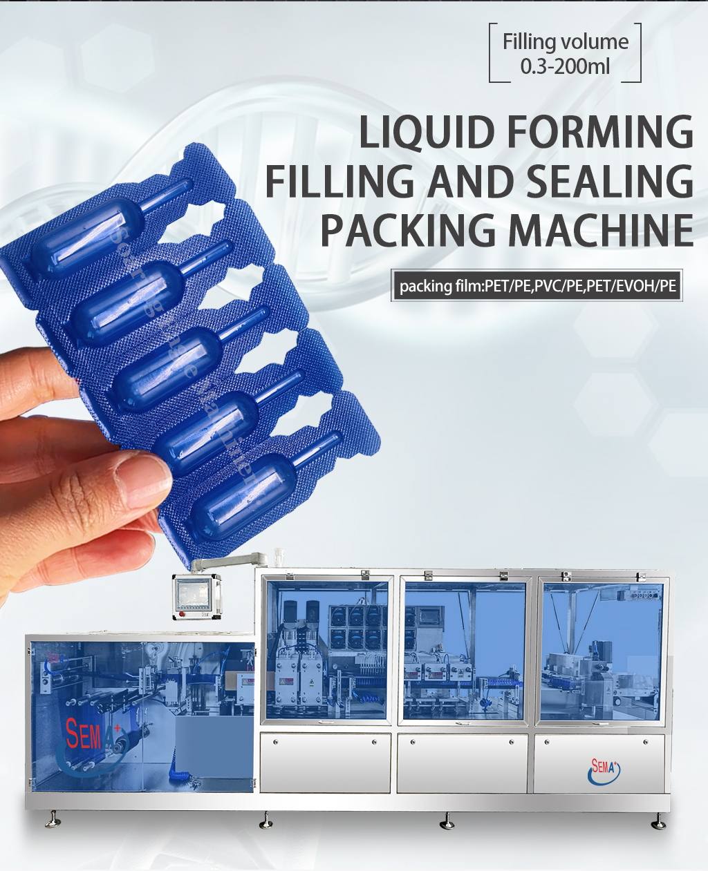 Liquid Plastic Ampoule Filling Machine for Oral Solution, Essential Oil Liquid Plastic Ampoule Filling Machine for Oral Solution, Essential Oil