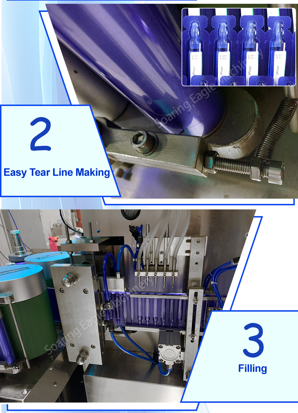 Automatic Plastic Ampoule Filling and Labeling Machine for Oral Liquid Packaging