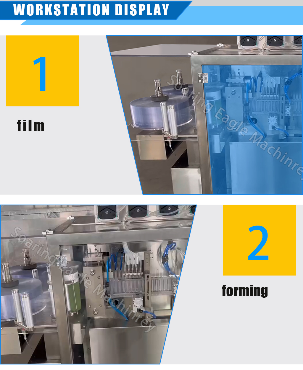 High-Speed Plastic Ampoule Filling, Sealing and Labeling Machine for Liquid Packaging High-Speed Plastic Ampoule Filling, Sealing and Labeling Machine for Liquid Packaging