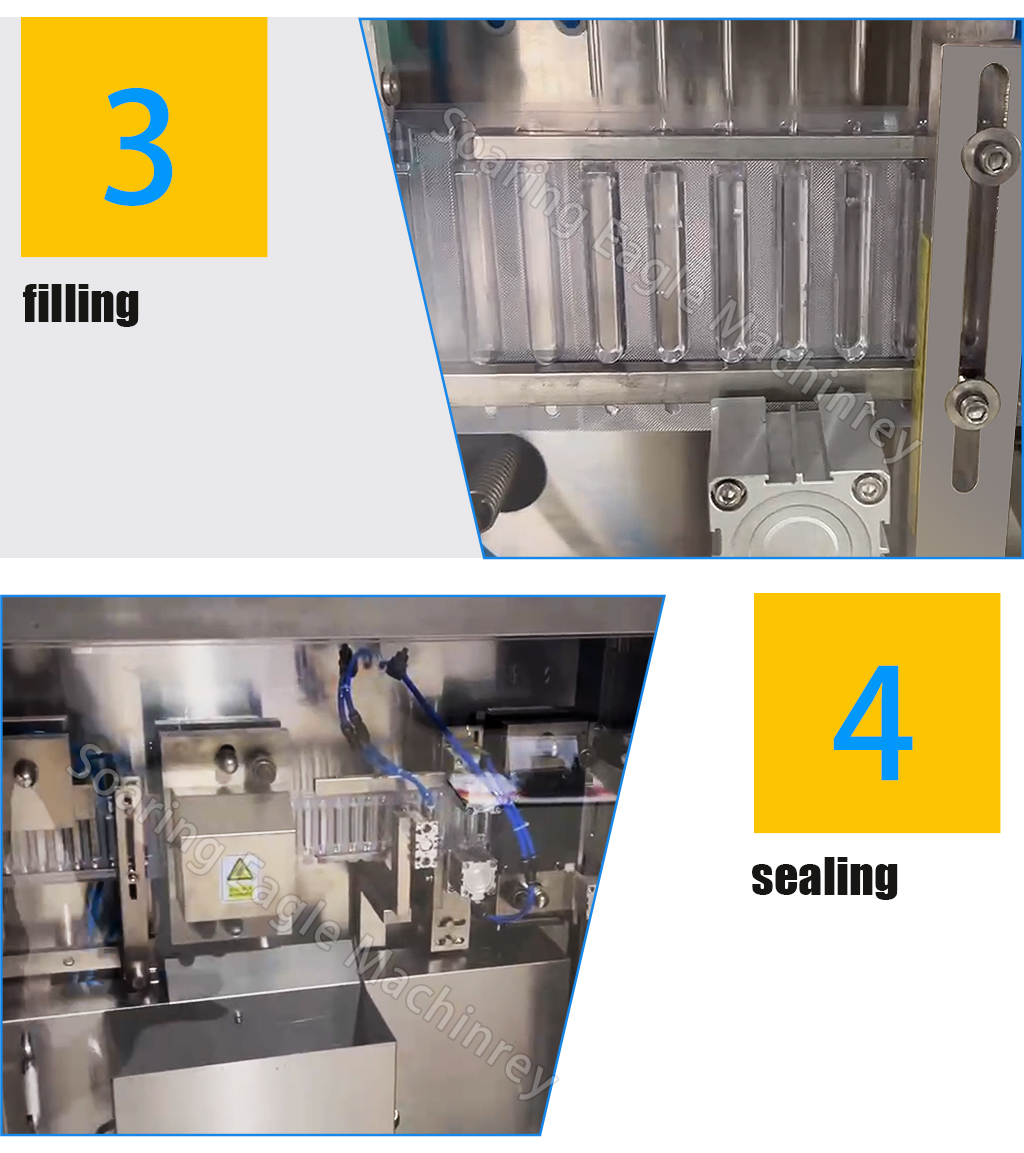 High-Speed Plastic Ampoule Filling, Sealing and Labeling Machine for Liquid Packaging High-Speed Plastic Ampoule Filling, Sealing and Labeling Machine for Liquid Packaging