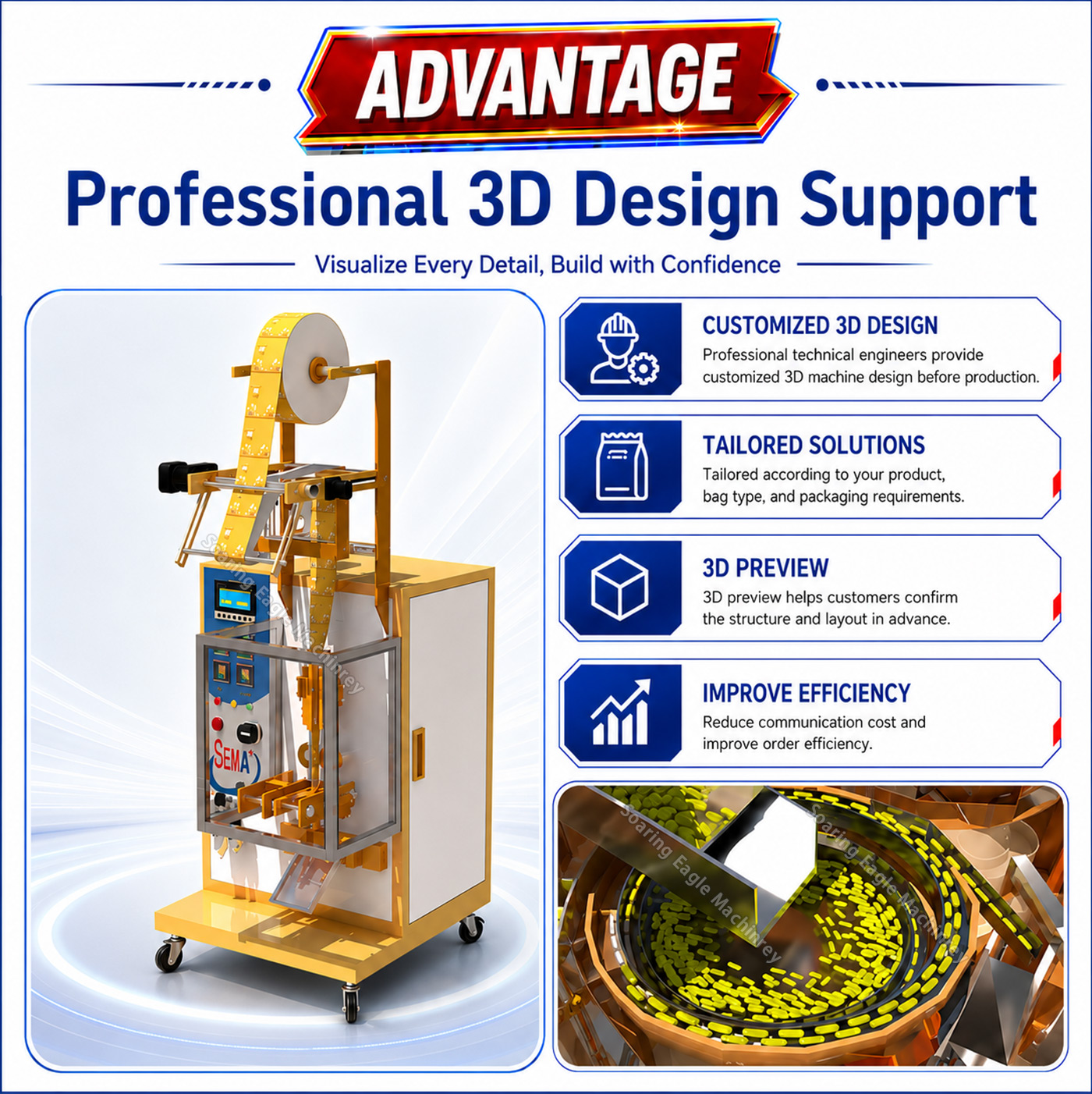 Vertical Pharmaceutical Sachet Packaging Machine for Tablets Vertical Pharmaceutical Sachet Packaging Machine for Tablets