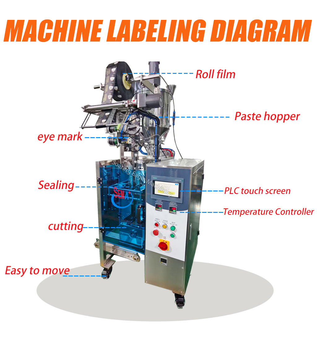 3 Side Sealing Heating and Stirring VFFS Honey Stick Sachet Packing Machine 3 Side Sealing Heating and Stirring VFFS Honey Stick Sachet Packing Machine