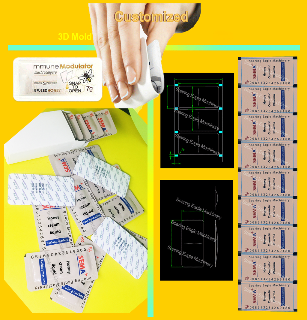 Card Type Easy Snap V Shape Honey Sachet Packing Machine Card Type Easy Snap V Shape Honey Sachet Packing Machine
