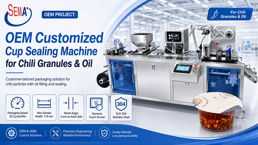 How Does an OEM Blister Packaging Machine Pack Chili Granules and Oil in One Automatic Process? How Does an OEM Blister Packaging Machine Pack Chili Granules and Oil in One Automatic Process?