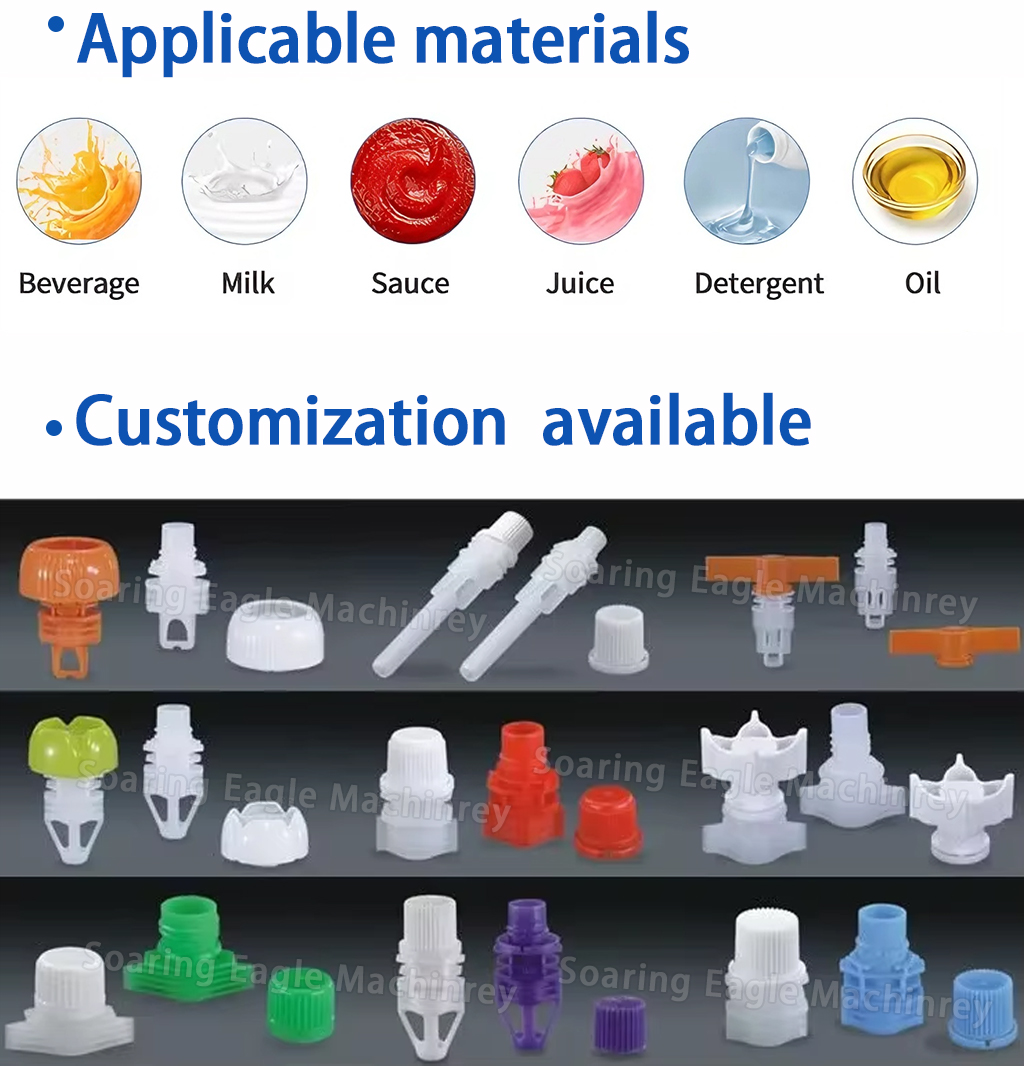 Full Automatic Stand Pouch Doy Pack Filling Capping Machine Cosmetic Cream Baby Food Liquids Paste Spout Pouch Filling Machine