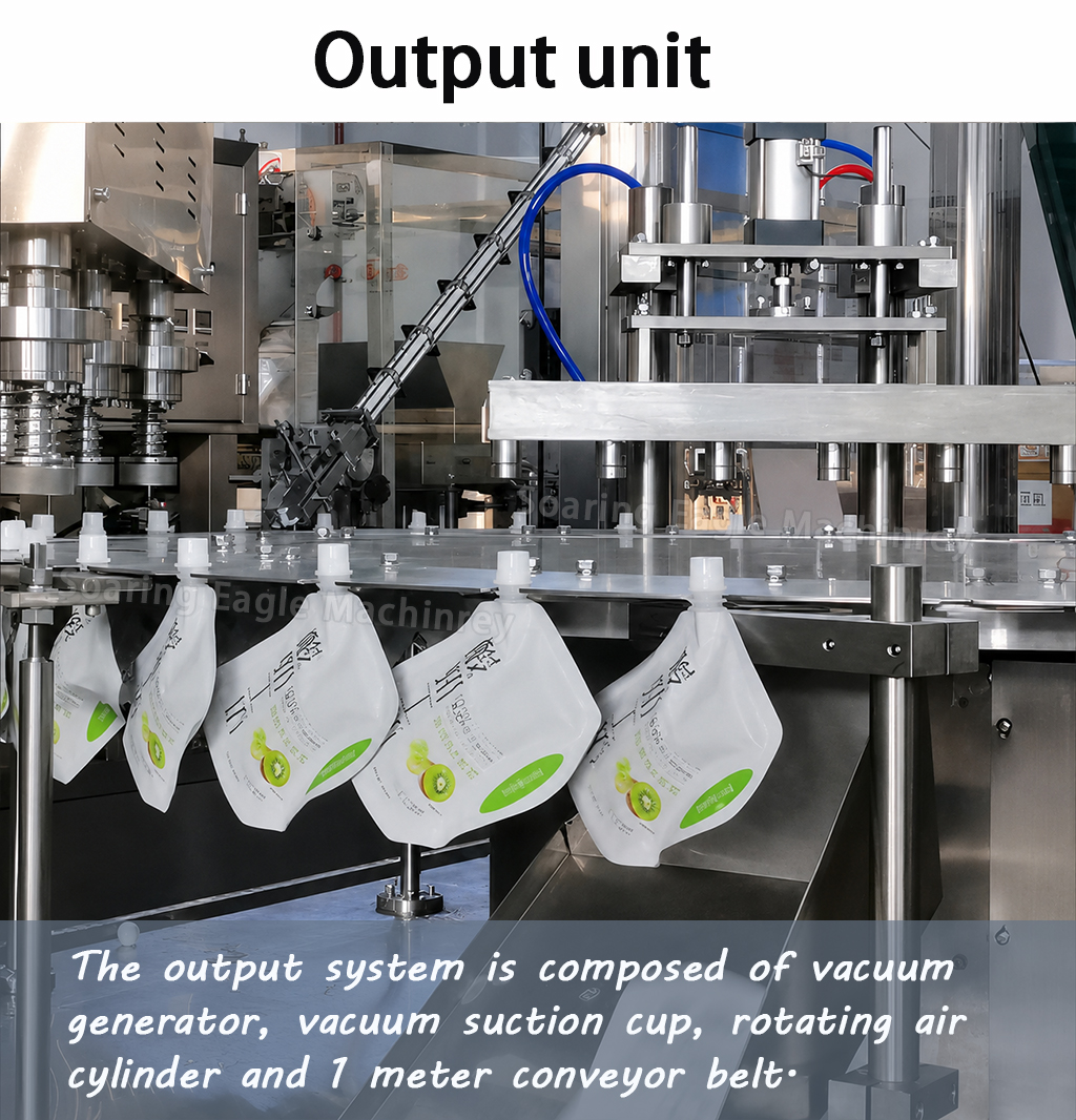 Full Automatic Stand Pouch Doy Pack Filling Capping Machine Cosmetic Cream Baby Food Liquids Paste Spout Pouch Filling Machine