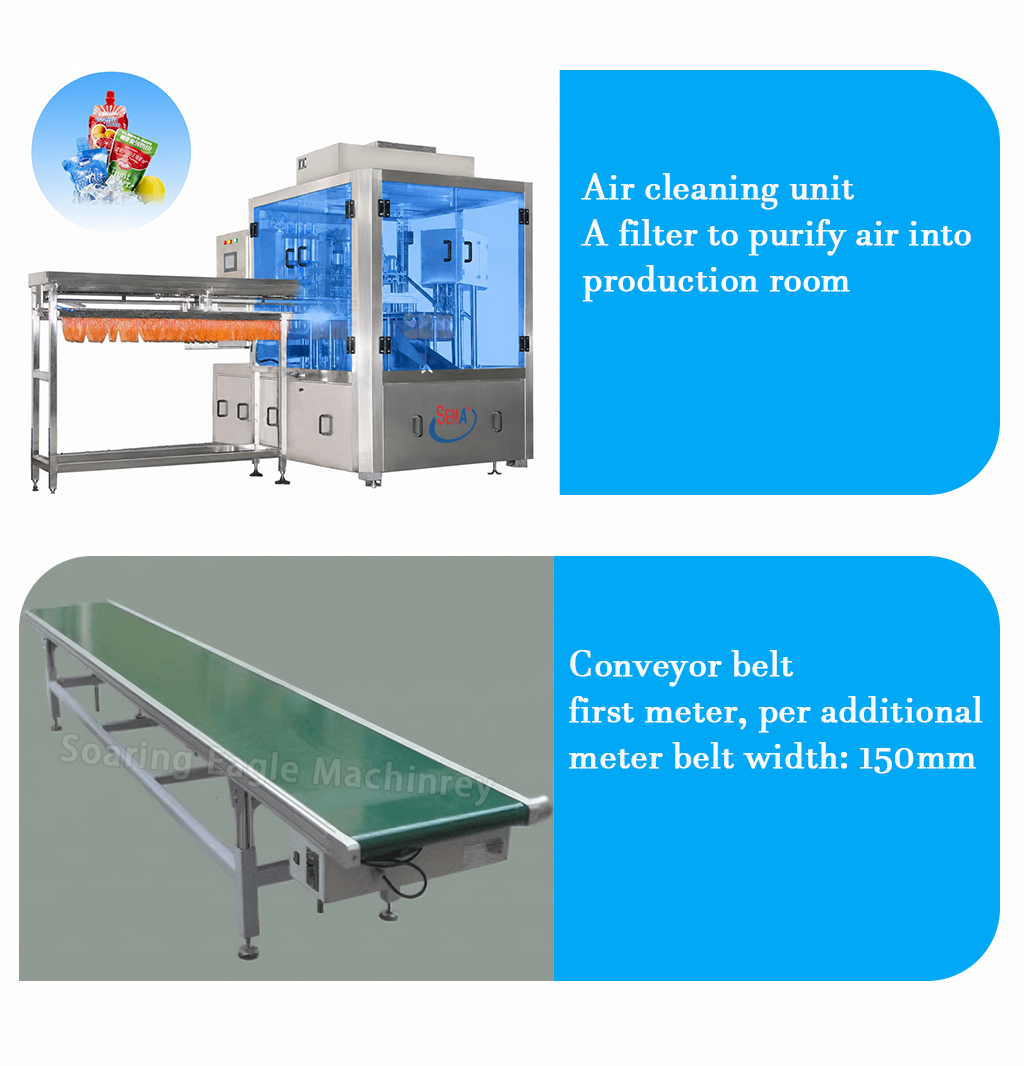 Full Automatic Stand Pouch Doy Pack Filling Capping Machine Cosmetic Cream Baby Food Liquids Paste Spout Pouch Filling Machine