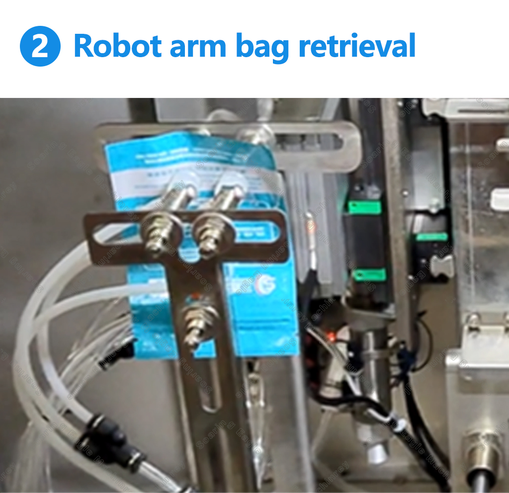 Horizontal Automatic Vacuum Coffee Pouch Filling Packaging Zipper Stand up Plastic Kraft Paper Salt Premade Bag Packing Machineq