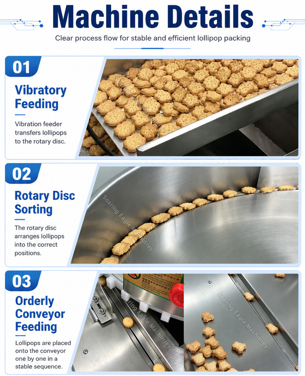 Automatic Pillow Packing Machine for Lollipop Candy Biscuit Snack Food Horizontal Flow Packaging Automatic Pillow Packing Machine for Lollipop Candy Biscuit Snack Food Horizontal Flow Packaging