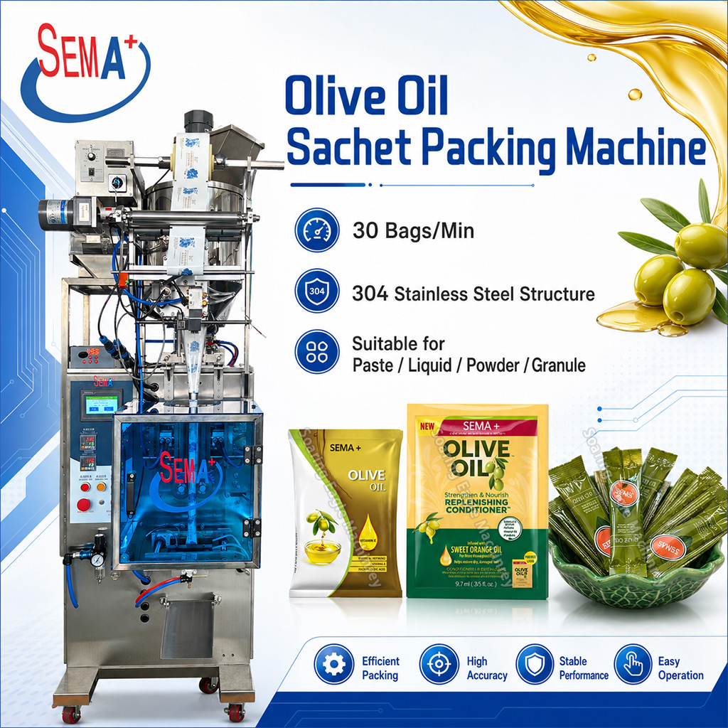 Automatic Olive Oil Sachet Packing Machine Liquid Stick Bag Filling Sealing Packaging Machine Automatic Olive Oil Sachet Packing Machine Liquid Stick Bag Filling Sealing Packaging Machine