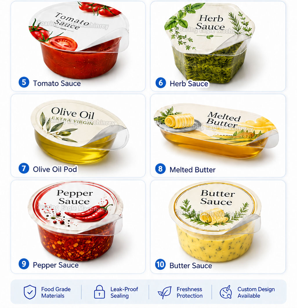 Automatic Blister Packing Machine for Butter Jam Honey Sauce Food Cup Filling Sealing Packaging