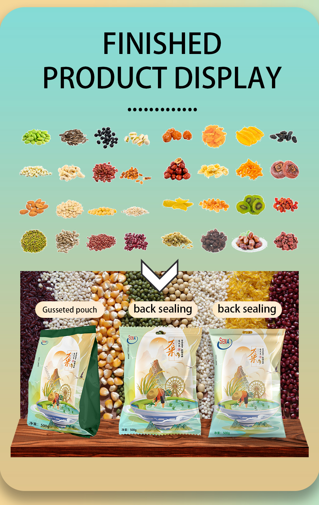 Multifunctional Automated Granule Equipment—Granule Filling and Sealing Bagging Machine Multifunctional Automated Granule Equipment—Granule Filling and Sealing Bagging Machine