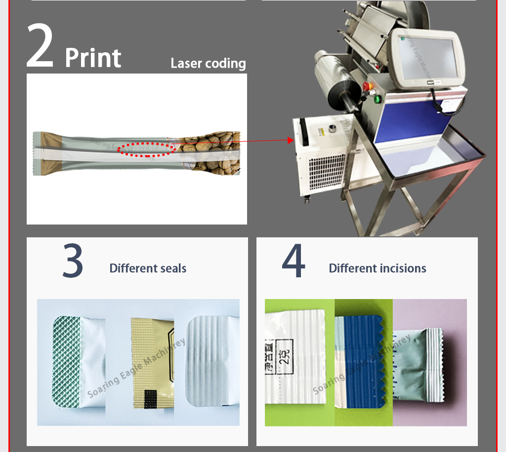 Multi Track Automatic Liquid Filling Paste Pouch Powder Multi-Function Seal Sachet Packing Machine