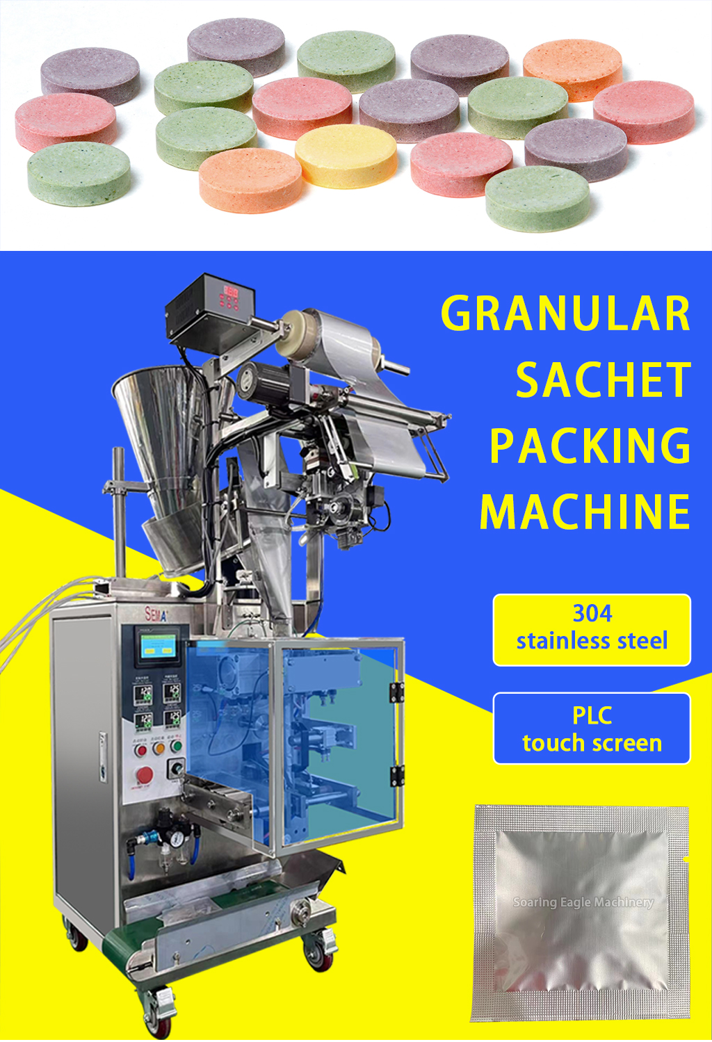 Tablet Pouch Food Pouch Sugar Automatic Candy Wrapper Pack Packaging Machine Tablet Pouch Food Pouch Sugar Automatic Candy Wrapper Pack Packaging Machine