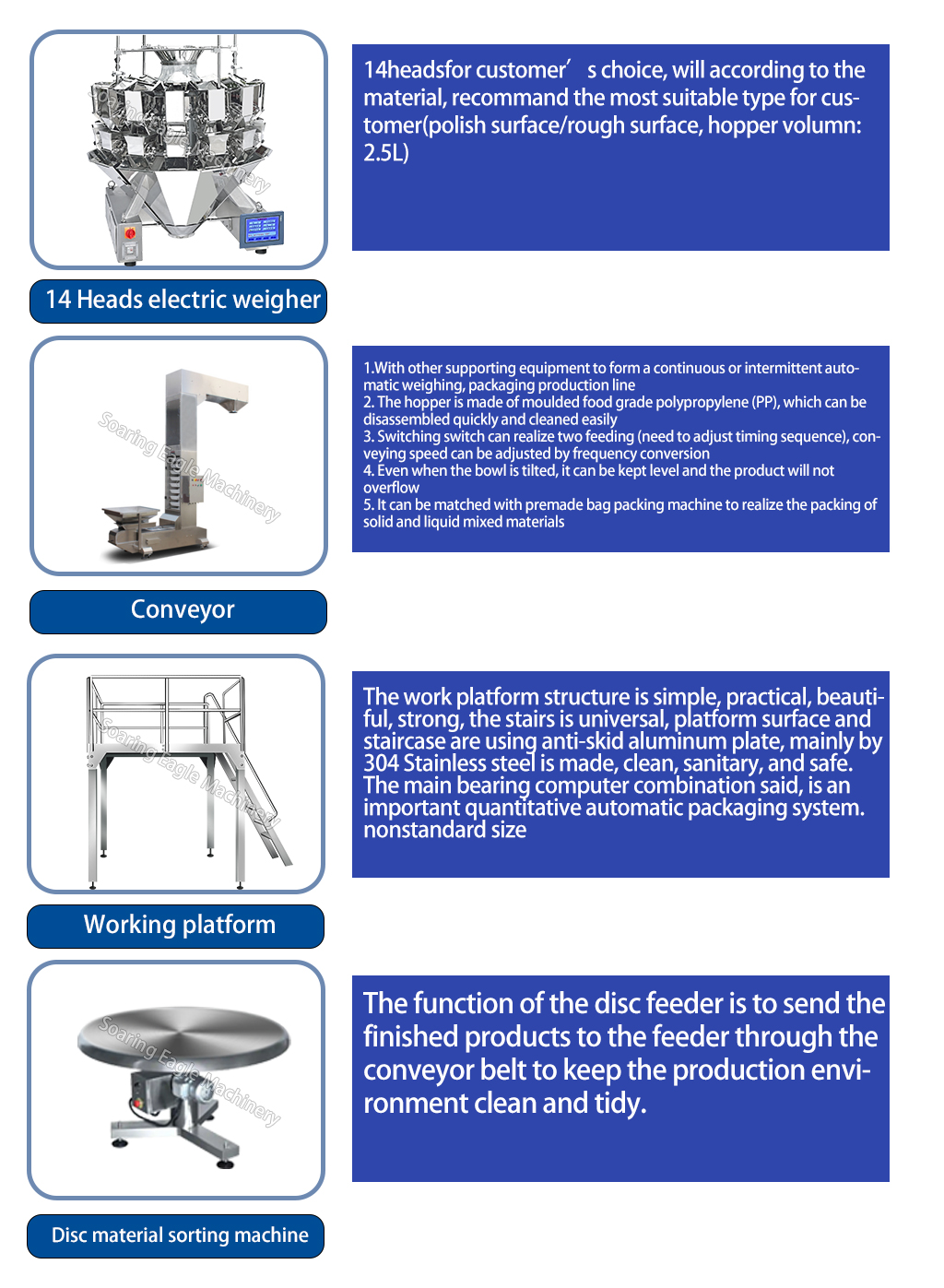 High-capacity automatic packaging machine for bags of granular candies and products High-capacity automatic packaging machine for bags of granular candies and products