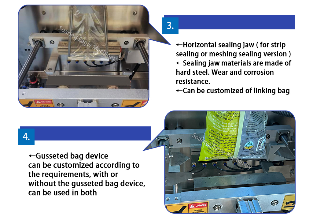 High-capacity automatic packaging machine for bags of granular candies and products High-capacity automatic packaging machine for bags of granular candies and products