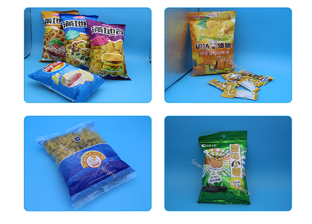 High-capacity automatic packaging machine for bags of granular candies and products High-capacity automatic packaging machine for bags of granular candies and products