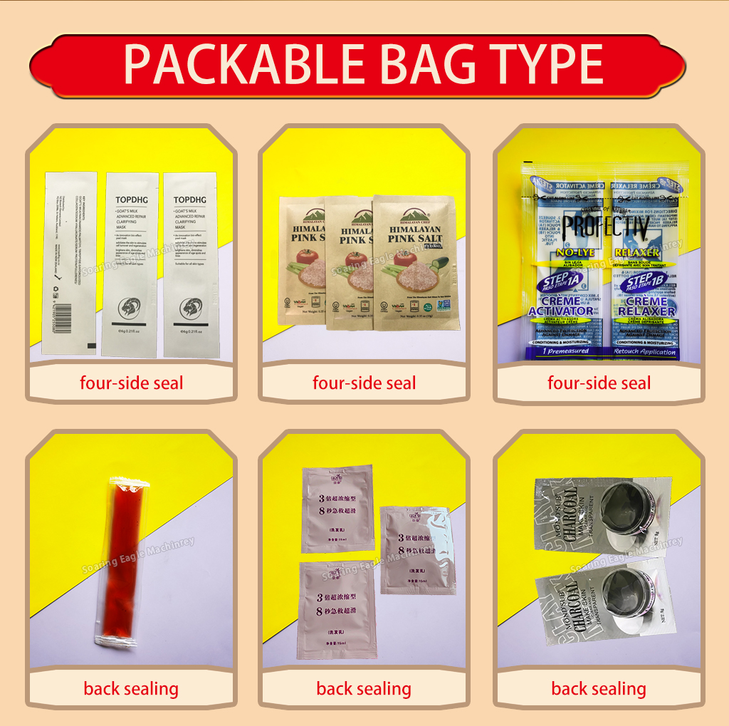 Multifunctional and Multi-channel Sauce Four Side Sealing Paste Multilanes Sachet Packaging Machine