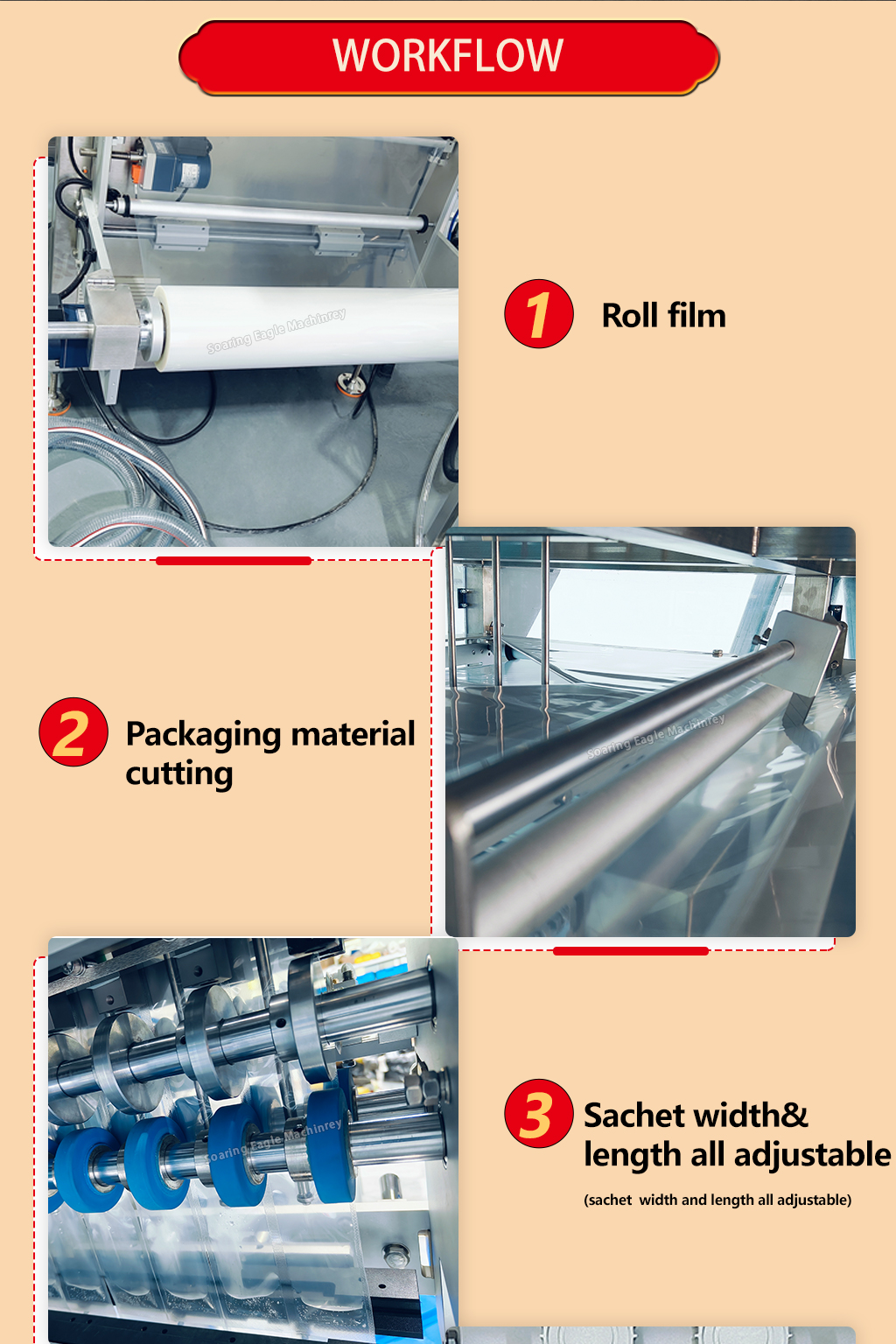 Multifunctional and Multi-channel Sauce Four Side Sealing Paste Multilanes Sachet Packaging Machine