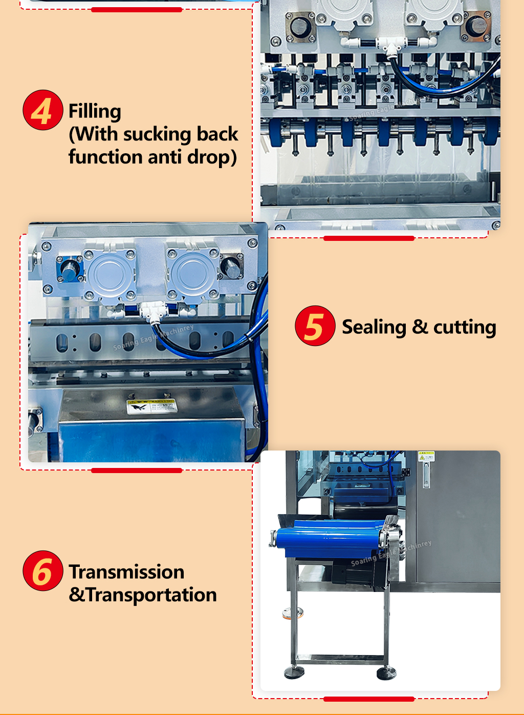 Multifunctional and Multi-channel Sauce Four Side Sealing Paste Multilanes Sachet Packaging Machine