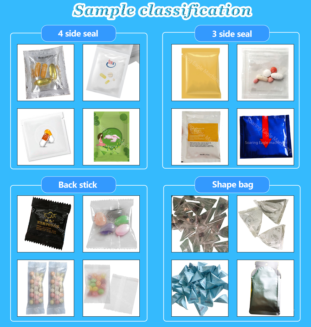 High Speed 6 7 8 Feeders Pills Tablets Pharma Medical Sachet Packaging Machine