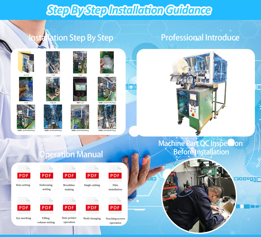 High Speed 6 7 8 Feeders Pills Tablets Pharma Medical Sachet Packaging Machine