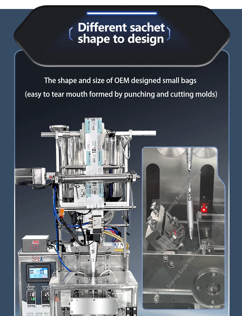 10-100ML automatic liquid slim honey pack filling sachet paste packaging packing machine machinery for honey