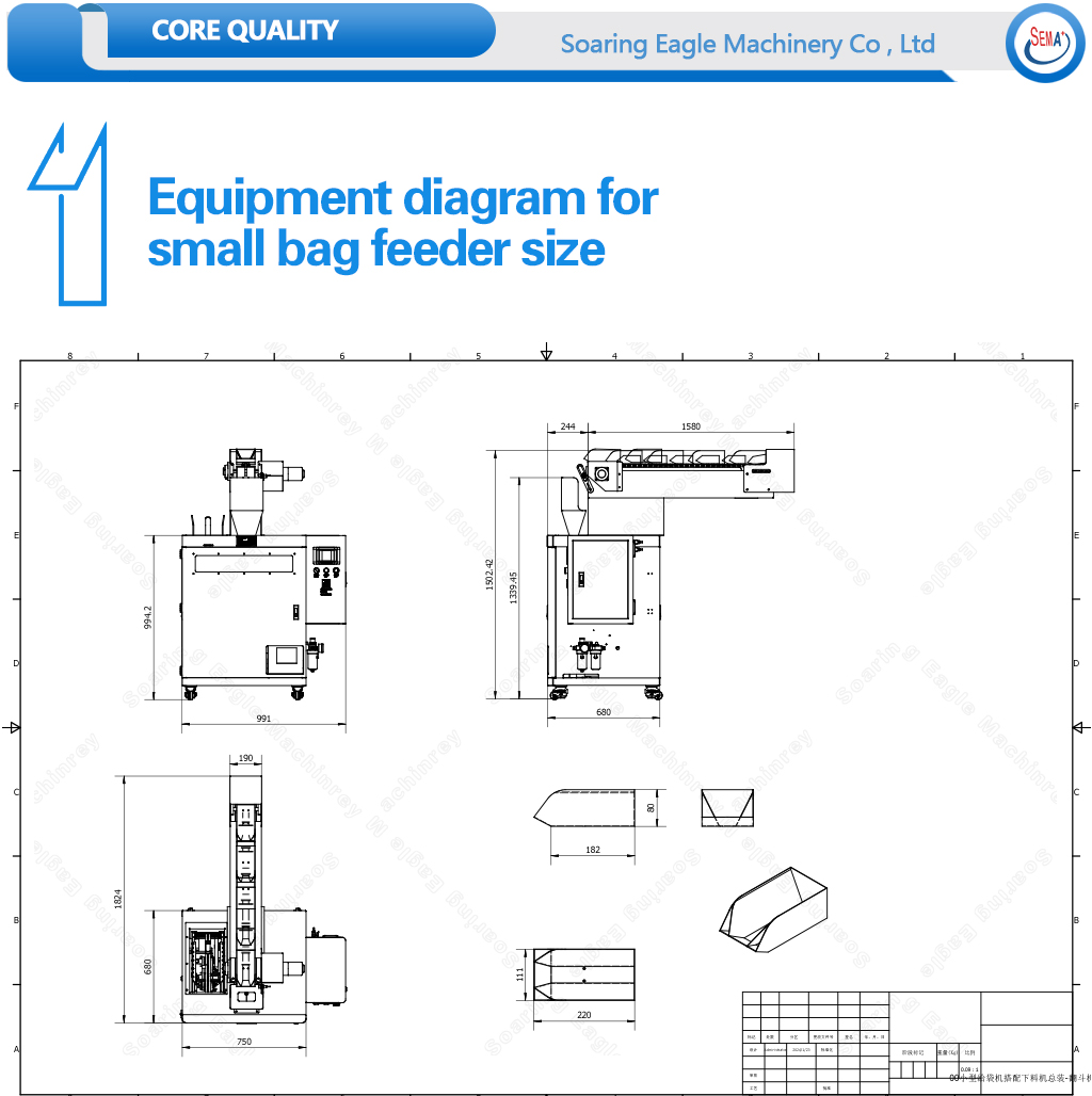 Automatic premade pouch bag zipper sachet doypack sachet filling sealing sachet packing machine