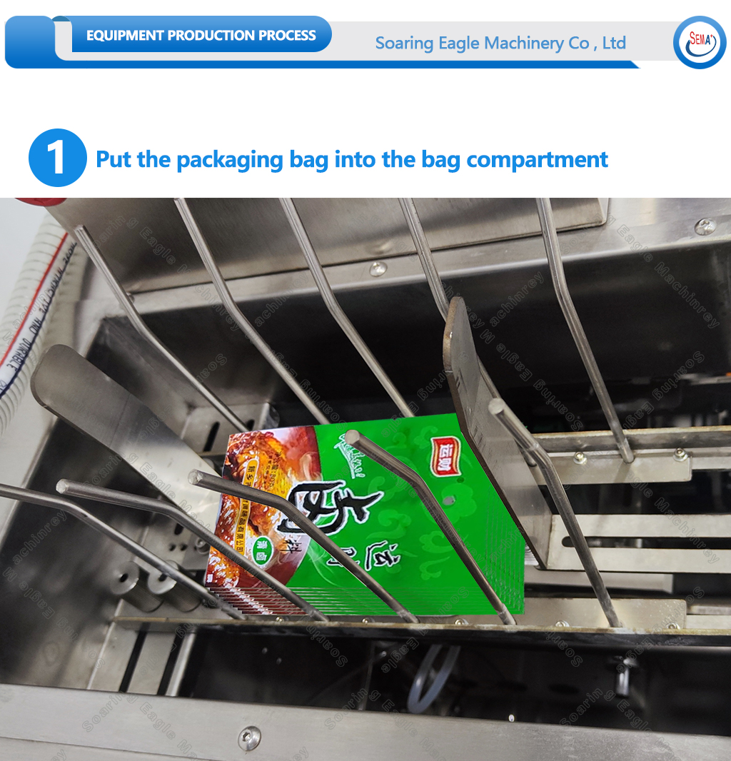 Automatic premade pouch bag zipper sachet doypack sachet filling sealing sachet packing machine