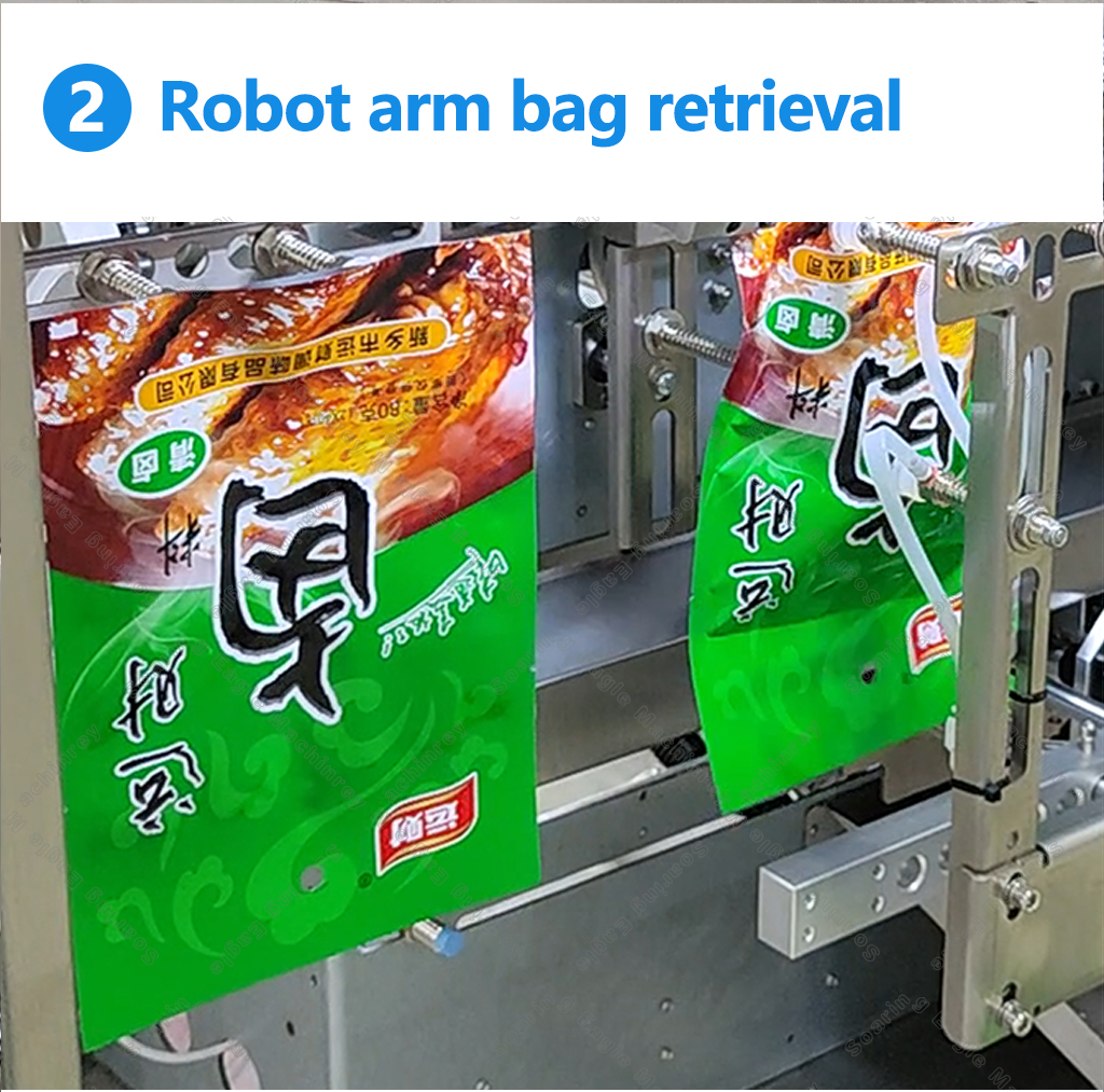 Automatic premade pouch bag zipper sachet doypack sachet filling sealing sachet packing machine