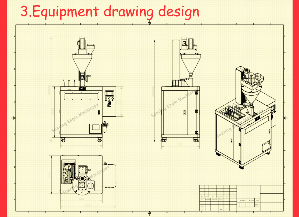 Small powder premade zipper bag standing up sachet packaging machine