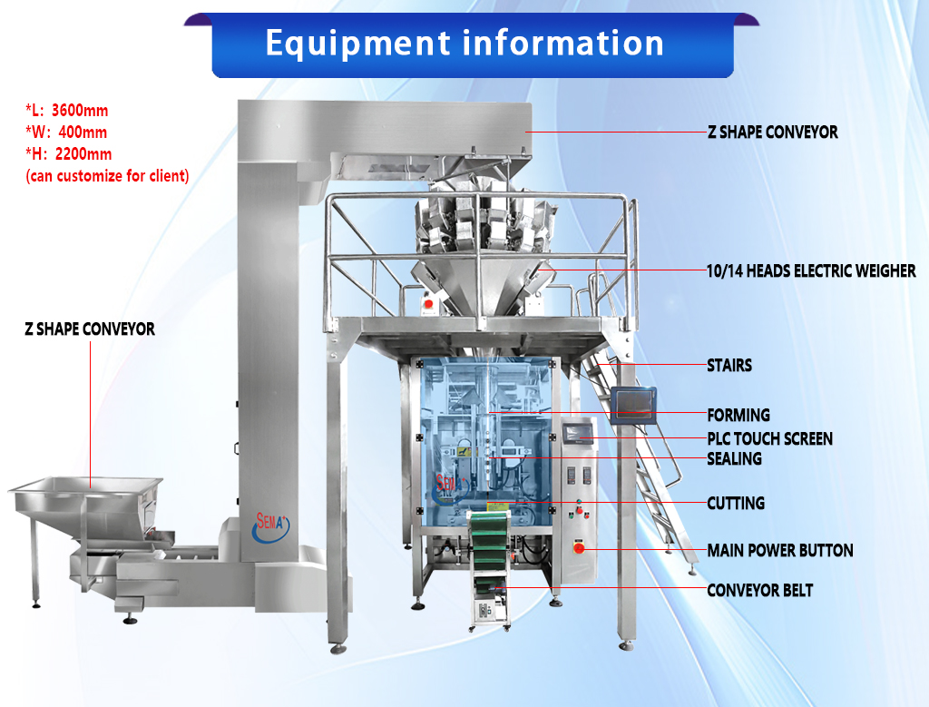 50g/100g/200g Bagging Machine for Spiral Candy Granules