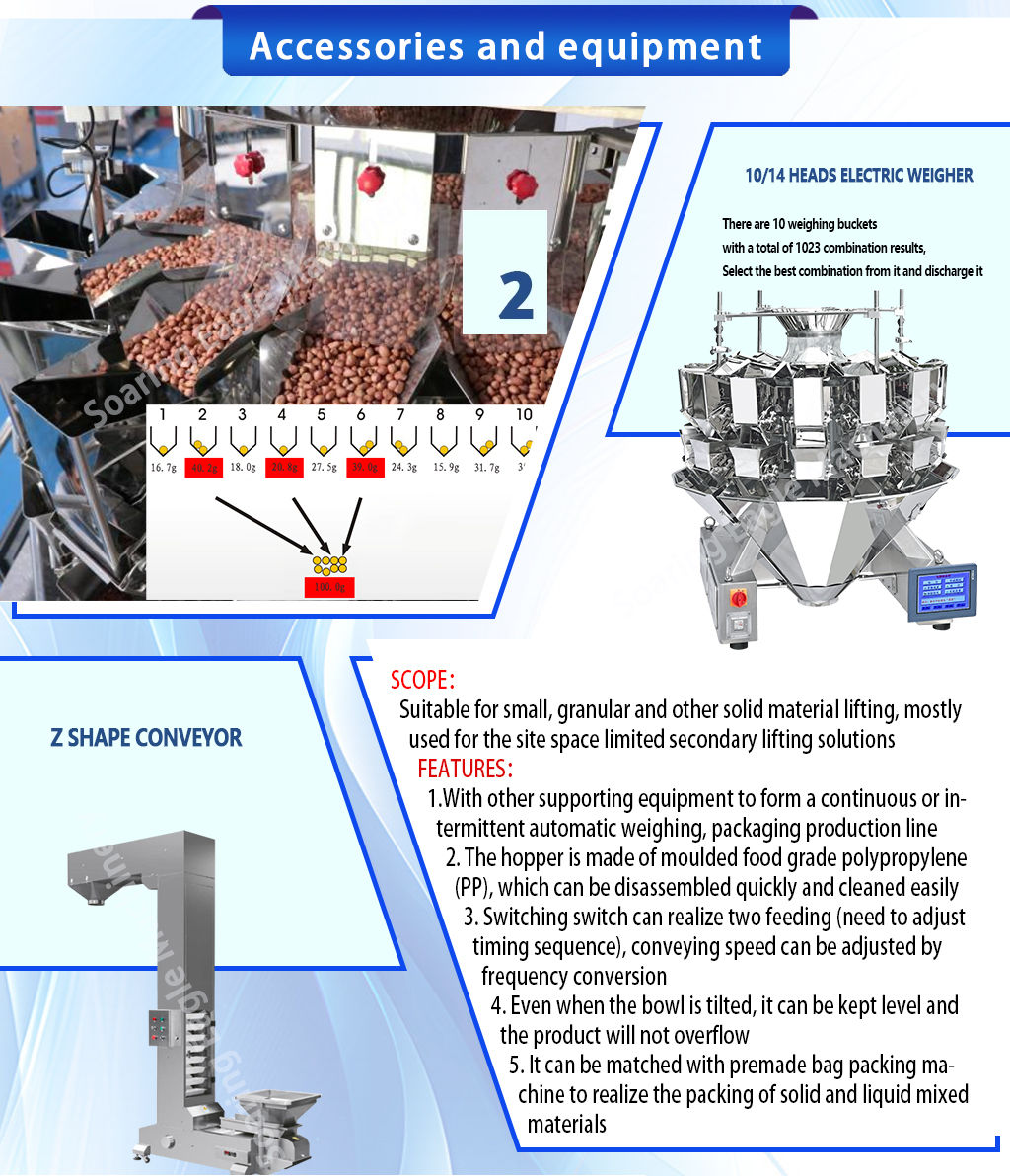 50g/100g/200g Bagging Machine for Spiral Candy Granules
