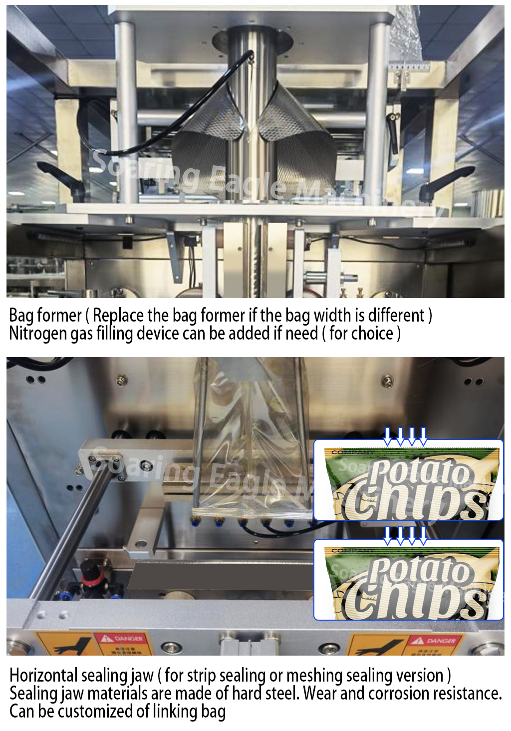 50g/100g/200g Bagging Machine for Spiral Candy Granules