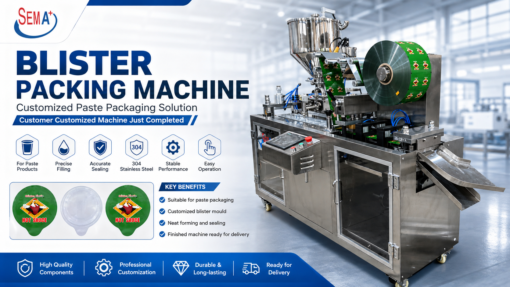 How Does a Customized Blister Packing Machine Improve Paste Packaging Efficiency? How Does a Customized Blister Packing Machine Improve Paste Packaging Efficiency?