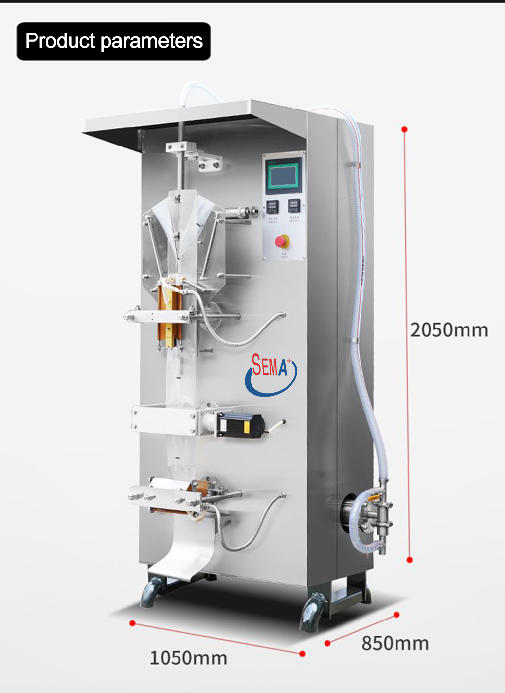50-500ml automatic small sachet liquid coil printing machine sachet water filling packing machine