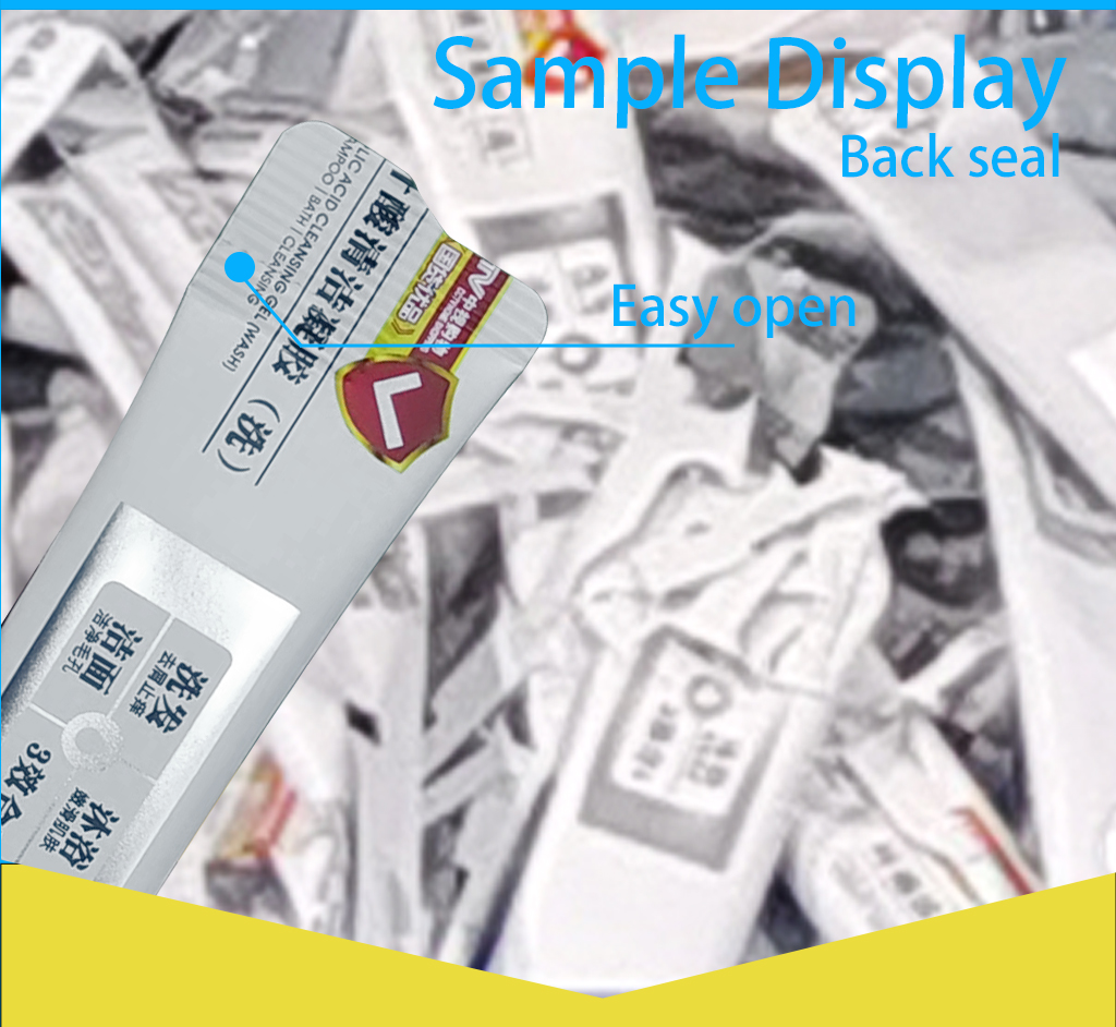 Automatic 5ml 10ml liquid cream sauce shaped back sides sealing round corner sachet packing machine Automatic 5ml 10ml liquid cream sauce shaped back sides sealing round corner sachet packing machine