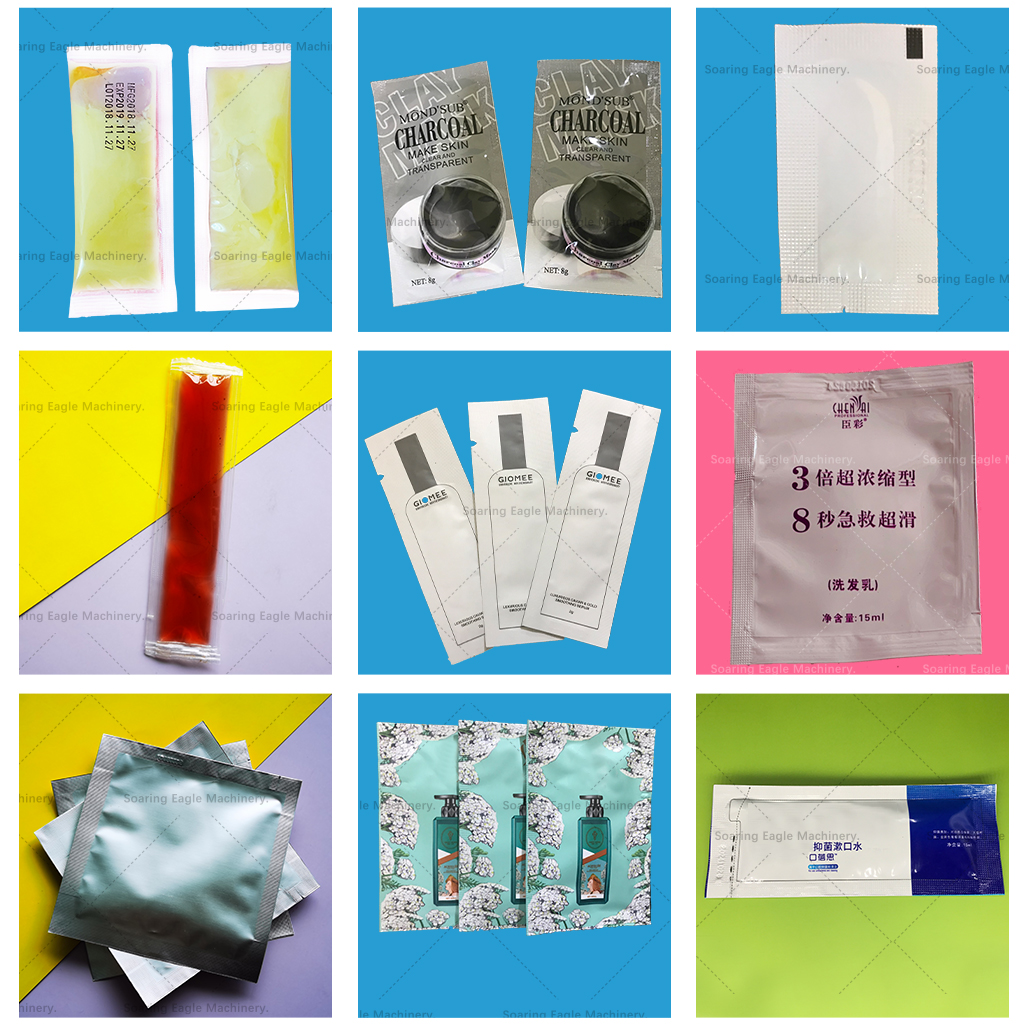 Automatic vffs cosmetic cream sachet packaging machine