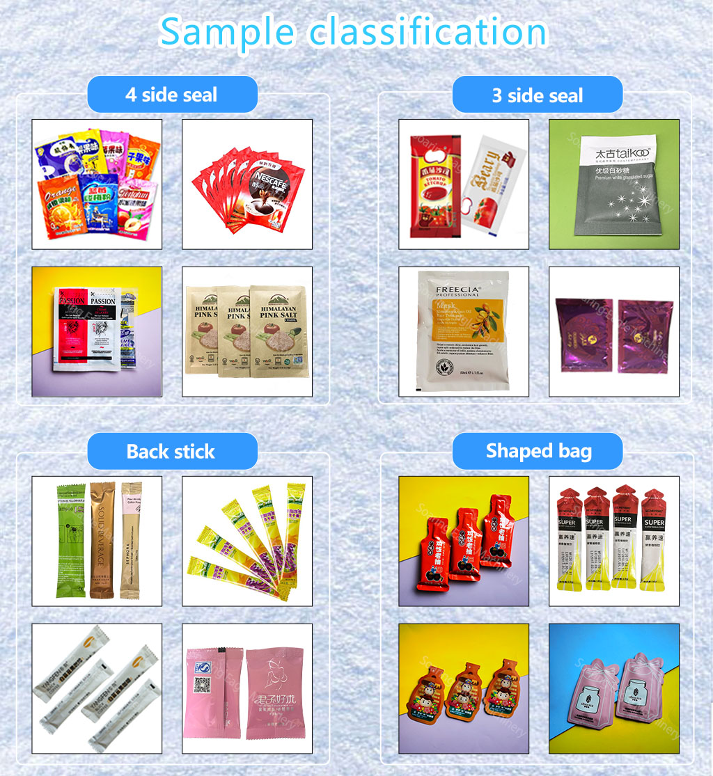 Cheap price popular 10g soluble powder pesticide powder granule three side four side seal sachet packing machine