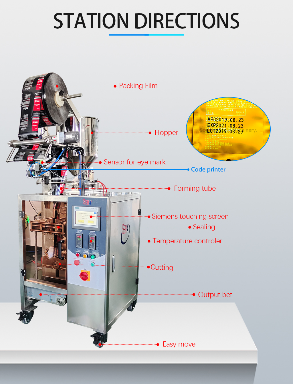 Four Sides Sealing Shampoo Cosmetic Cream Sachet Packing Machine Four Sides Sealing Shampoo Cosmetic Cream Sachet Packing Machine