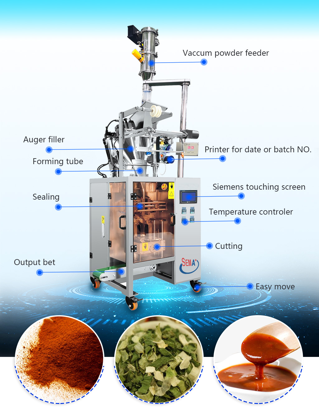 Automatic Vertical Sachets Spice Powder Coffee Grain Flour Tea Protein Milk Powder Bag Packing Machine Automatic Vertical Sachets Spice Powder Coffee Grain Flour Tea Protein Milk Powder Bag Packing Machine
