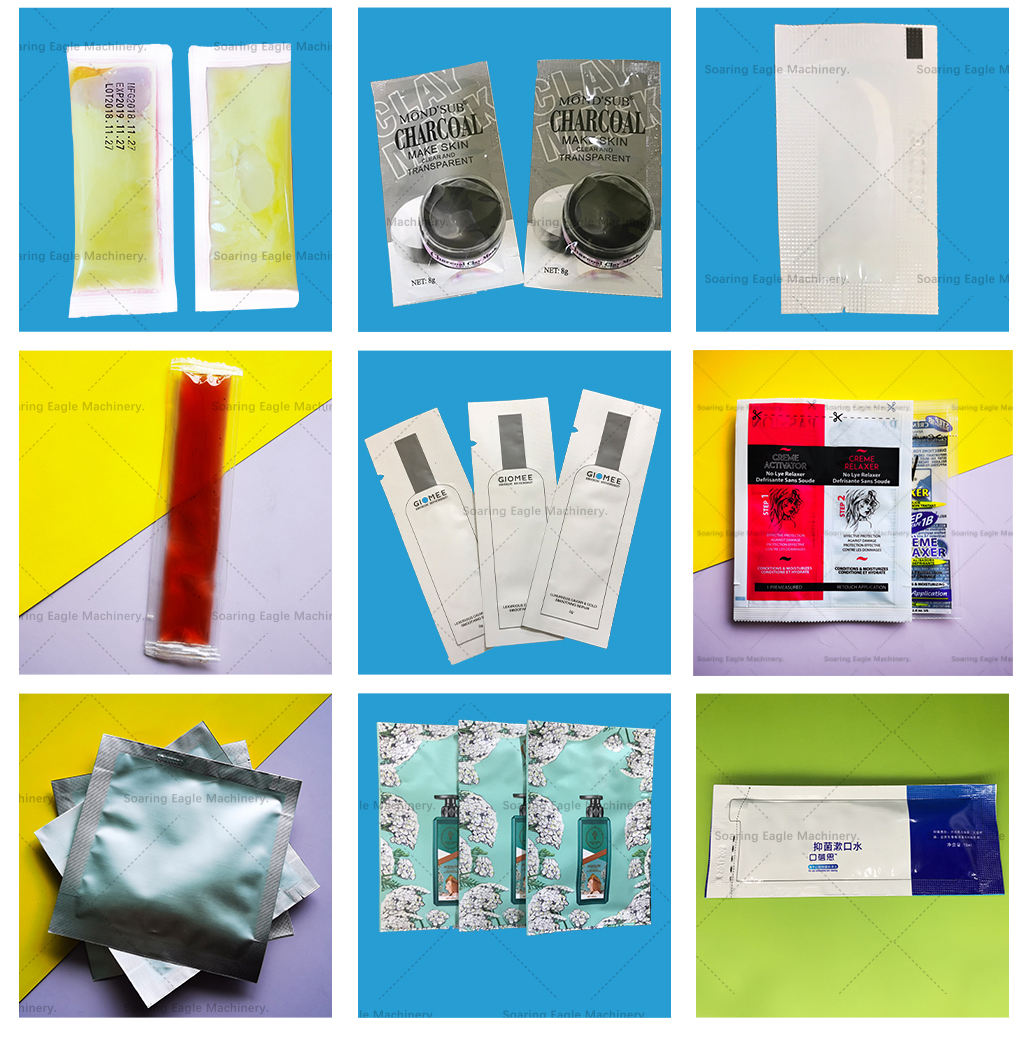 4-Side Seal Shampoo Cosmetic Cream Sachet Packaging Machine
